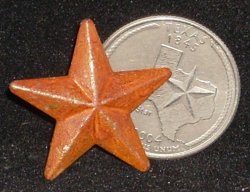 Star Rusty Tin Small Metal Texas 1:12 Miniature