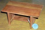 Pecan Mission Table #T7240 Retired Stain 1:12 Miniature