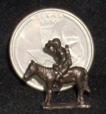 Indian Scout Statue Bronze #K58 1:12 Miniature Western Library
