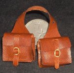 Saddlebags Brown New 1:12 Dollhouse Miniature Western Cowboy