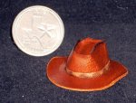 Cowboy / Cowgirl Hat Tan New 1:12 Western Miniature