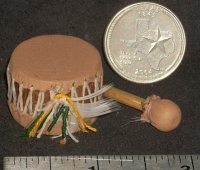 Drum - Native American Indian Style 1:12 #9260 1:12 Miniature