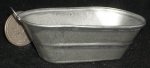 Galvanized Oval Laundry Wash Tub #T1342(2) 1:12 Doll Miniature