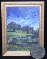 444 Game Preserve 1:12 Miniature Ltd. ed. Landscape NO FRAME