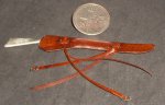 Scabbard Brown New Leather & Rifle Gun 1:12 Miniature