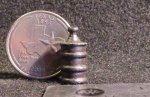 Bronze Painted Metal Lid Urn Accent Display 1:12 Mini BR7588