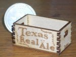 Texas Ale Beer Crate 1:12 Miniature Alcohol Beverage Wood