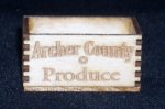 Archer County Produce Crate 1:12 Miniature Wood Farm Vegetable