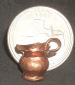 Copper - Water Pitcher SM Mexican Hand Worked MC705(1) Miniature