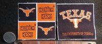University of Texas UT Longhorn Fabric 1:12 Flags Quilt 9804
