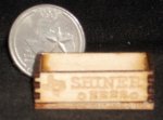 Texas Beer Crate 1:12 Miniature Texas Alcohol Beverage Wood