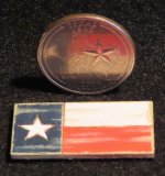 Texas Flag SM Wooden Plaque Distressed Hand Paint 1:12 7793