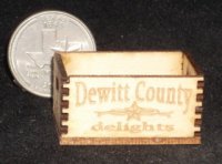 DeWitt County Delights Produce Crate 1:12 Miniature Texas Wood