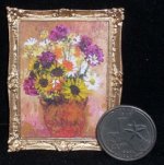 Provincial Flowers 1:12 Miniature Still Life Floral UNFRAMED