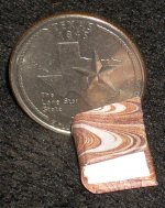 Book Marbled Brown Hand Made Paper 1:12 Miniature #P1002BR(1)