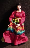 Doll - Woman Hispanic Mexican 1:12 Miniature #4425 Patsy Thomas