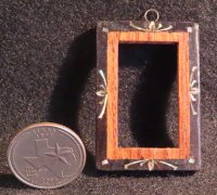Frame Inlaid Mother of Pearl 0773 1:12 Miniature Mexican WI1705