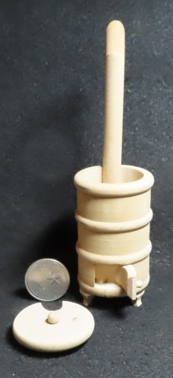 Wood Pot Belly Stove European Style 1:12 Mini GM048