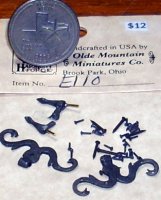 Hinge Pennsylvania German Pintle Hardware #E110 Antique Finish