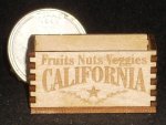 California Fruits Nuts and Veggies Crate 1:12 Miniature Farm