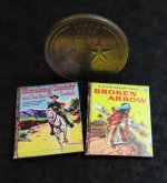 Book Books 2 Children 1950s Cowboy & 'Indian' Western 1:12 2817