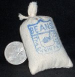 Dry Goods Sack Beans Large #WO1905(2) 1:12 Miniature