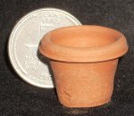 Pot Terracotta #C252(2) 1:12 Dollhouse Miniature Flower Plant