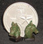 Horse Head Bookends 1:12 Miniature Book Ends Library #A4120