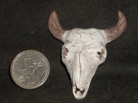 Buffalo Skull Plain 1:12 Native American Indian Dudley #2890