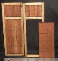Hacienda-Style Panel Door #MAF2237 1:12 Dollhouse Miniature