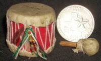 Drum - Native American Indian Style 1:12 #5269 1:12 Miniature