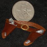 Guns & Holster Brown New 1:12 Miniature Cowboy Western
