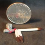 Peace Pipe Calumet 1:12 Miniature Native American Indian 6378