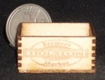 Houston Farmers Market Produce Crate 1:12 Miniature Texas Wood