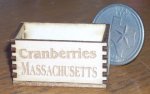 Massachusetts Cranberries Crate 1:12 Miniature Fruit Market Farm
