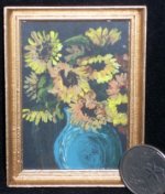 Sunflowers 1:12 Miniature Ltd. ed. Still Life Floral Flowers