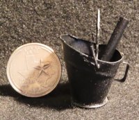 Coal Bucket Small 1:12 Mexican Mini TP1139-1 Fireplace Furnace