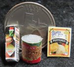 Texas Pantry #11 1:12 Dollhouse Miniature Kitchen Meal Food