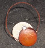 Canteen Brown Leather New 1:12 Cowboy Western Miniature