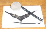 Breast Collar Black w/ Silver Accent #V1 1:12 Horse Miniature