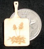 Bluebonnet Cutting Board & Wall Decoration 1:12 Miniature Texas