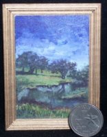 "Pedernales II" 1:12 Miniature Ltd Ed Texas Landscape Print Painting 