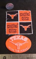 University of Texas UT Longhorn Fabric & Plaque 1:12 Mini 0720