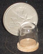 Display Dome #D 1:12 App. 1/2" x 5/8" Miniature for Kachina Gem