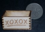 XOXOX Produce Crate 1:12 Miniature Valentine's Day Hugs & Kisses
