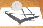 Breast Collar Black Old 1:12 Dollhouse Miniature Horse Prestige