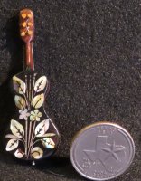 Guitar WI-1704 Inlaid Mother-of-Pearl #0190 Miniature Instrument