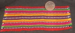 Backstrap Carpet / Rug / Blanket Red 1:12 Miniature #1209