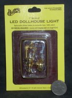 Lamp Brass Carriage Light 1:12 Miniature Lighting #HW2306