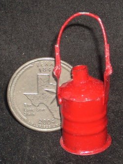 Kerosene Red Old Style Gas Can #TP1167 1:12 Miniature Mexican